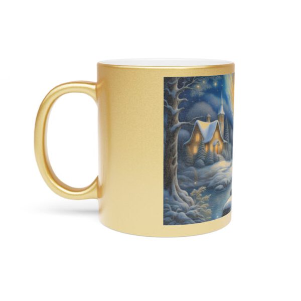 Metallic Mug (SilverGold) Angel Glow Christmas Mug