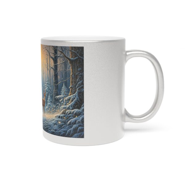 Metallic Mug (SilverGold), Winter Wonderland - Image 3