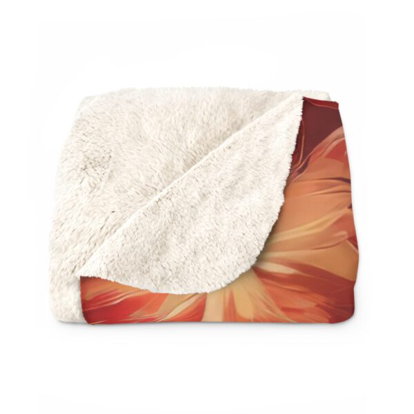 Sherpa Fleece Blanket, Christmas Rose