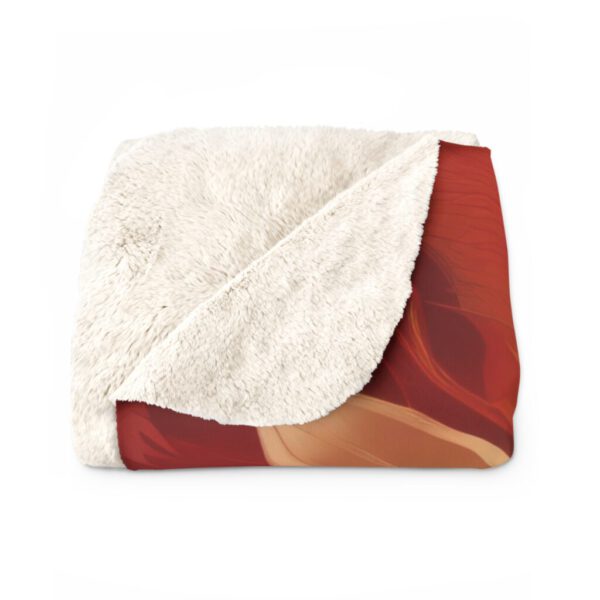 Sherpa Fleece Blanket, Christmas Rose