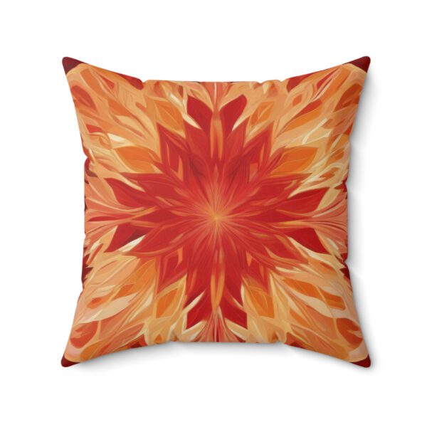 Spun Polyester Square Pillow, Christmas Rose - Image 11