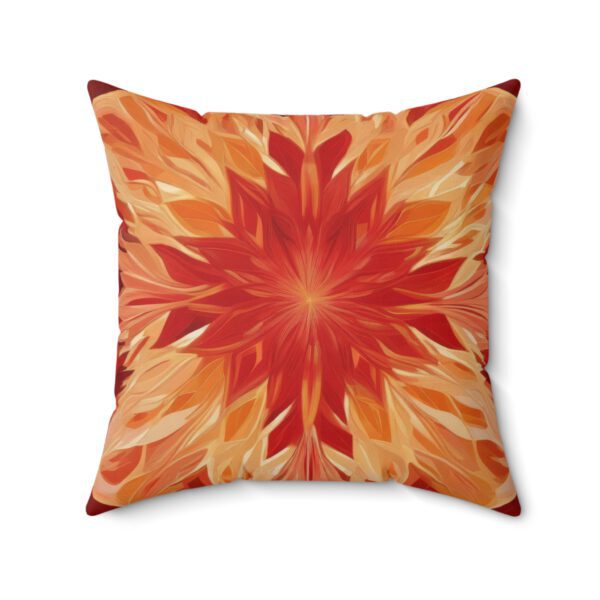 Spun Polyester Square Pillow, Christmas Rose - Image 10