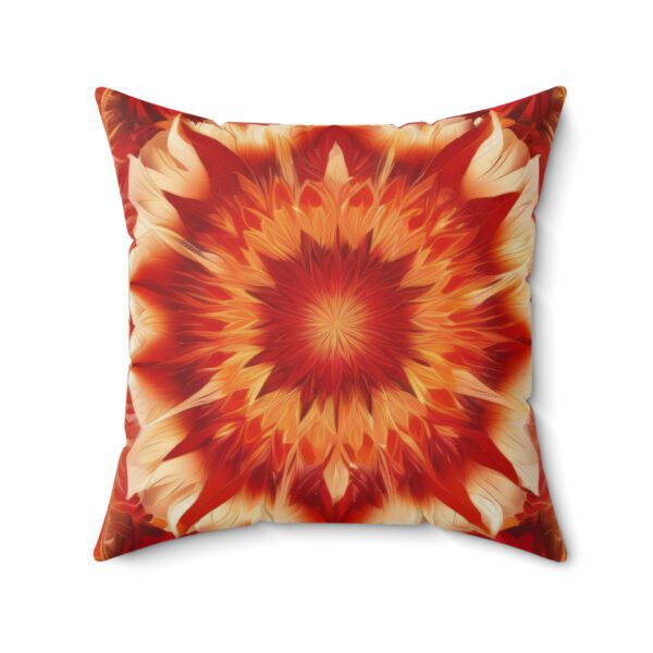 Spun Polyester Square Pillow, Christmas Rose - Image 10