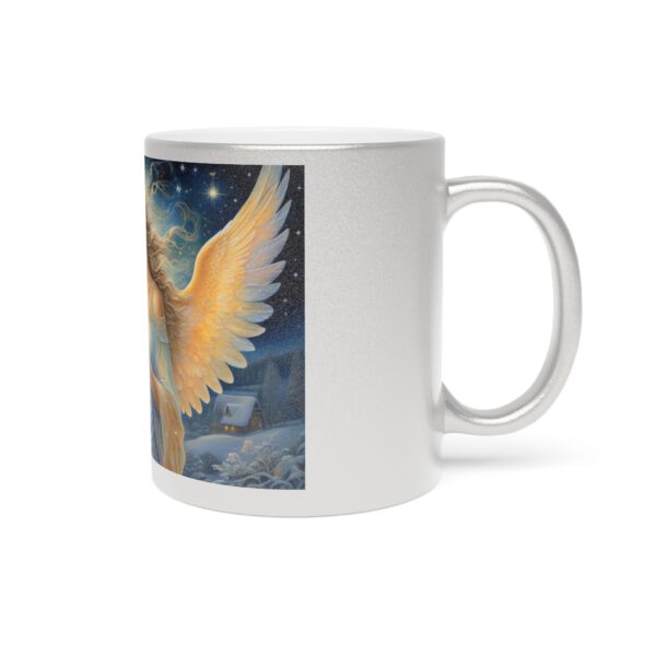 Metallic Mug (SilverGold) Angel Glow Christams Mug - Image 7