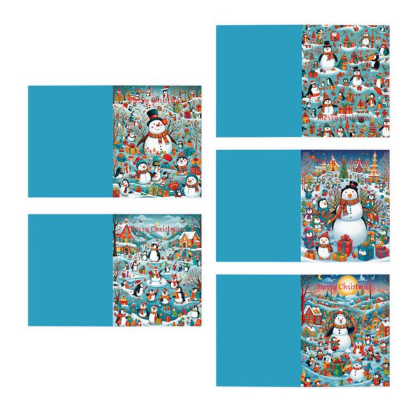 Multi-Design Greeting Cards (5-Pack) Happy Penguin