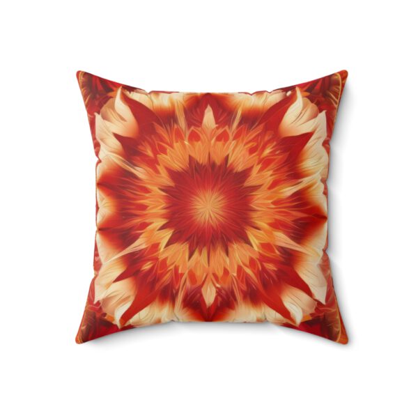 Spun Polyester Square Pillow, Christmas Rose - Image 8