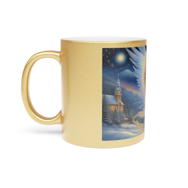 Metallic Mug (SilverGold) Angel Glow Christmas Mug