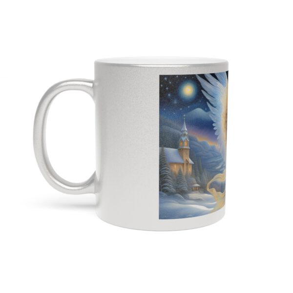 Metallic Mug (SilverGold) Angel Glow Christmas Mug - Image 6