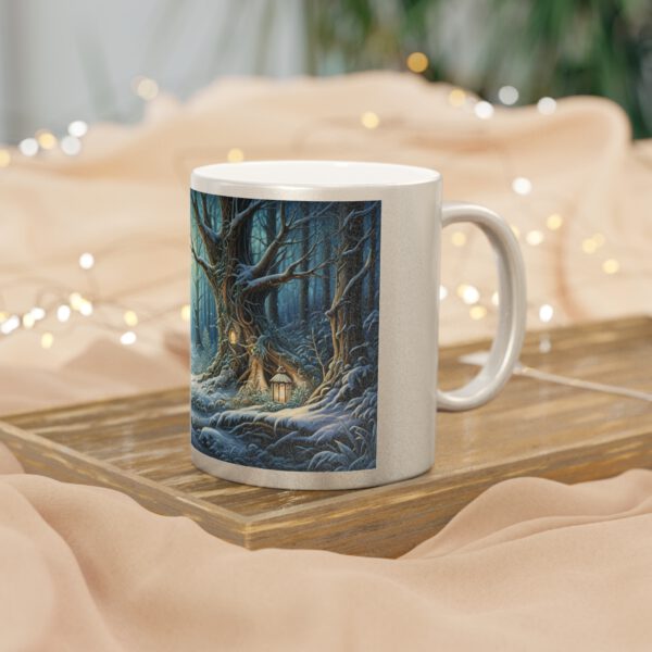 Metallic Mug (SilverGold) Winter Wonderland - Image 4