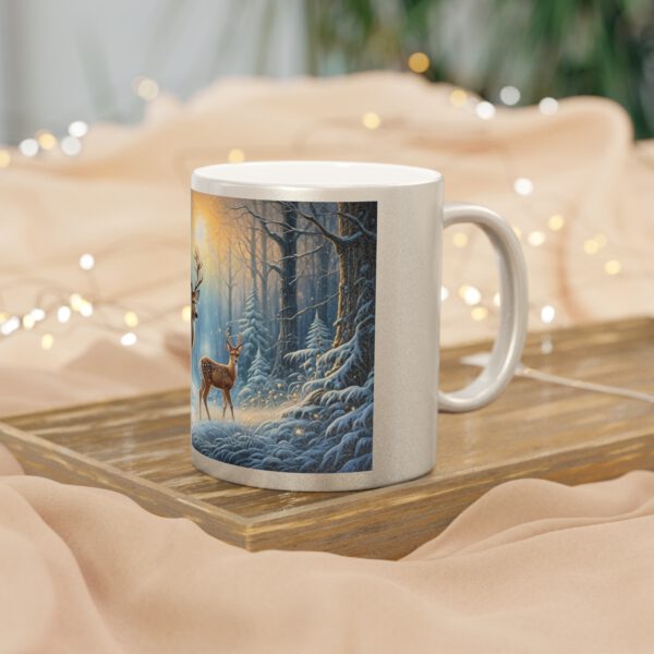 Metallic Mug (SilverGold), Winter Wonderland - Image 4