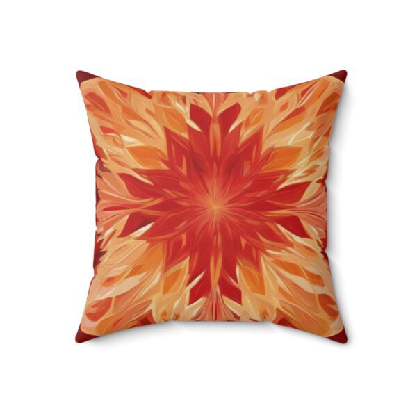 Spun Polyester Square Pillow, Christmas Rose - Image 7