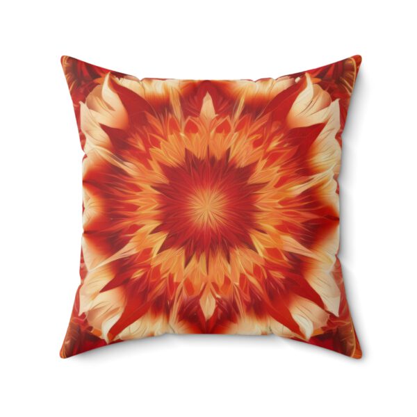 Spun Polyester Square Pillow, Christmas Rose - Image 11