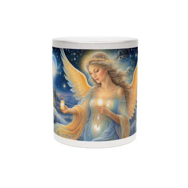 Metallic Mug (SilverGold) Angel Glow Christams Mug - Image 5