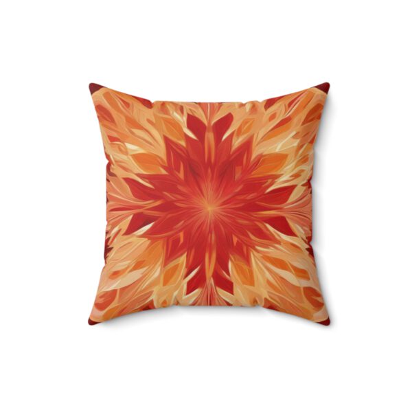 Spun Polyester Square Pillow, Christmas Rose - Image 5