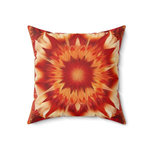 Spun Polyester Square Pillow, Christmas Rose - Image 7