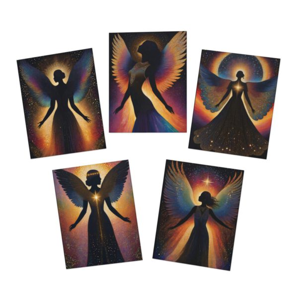 Multi-Design Greeting Cards (5-Pack), Black Angels of Light