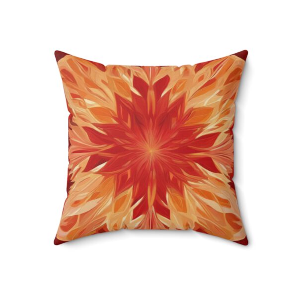 Spun Polyester Square Pillow, Christmas Rose - Image 8