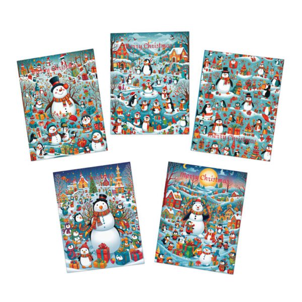 Multi-Design Greeting Cards (5-Pack) Happy Penguin