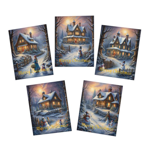 Multi-Design Greeting Cards (5-Pack), Merry Christmas