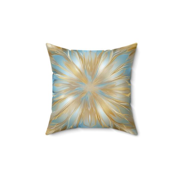 Spun Polyester Square Pillow, Christmas Crystal