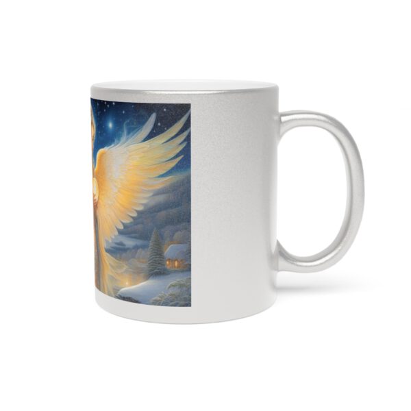 Metallic Mug (SilverGold) Angel Glow Christmas Mug - Image 7