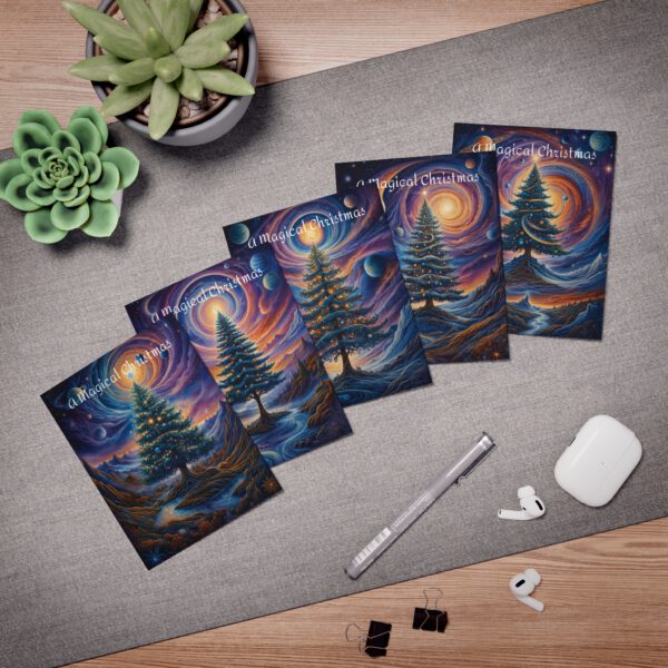 Multi-Design Greeting Cards (5-Pack) A Magical Christmas - Image 4