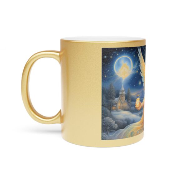 Metallic Mug (SilverGold) Angel Glow Christams Mug