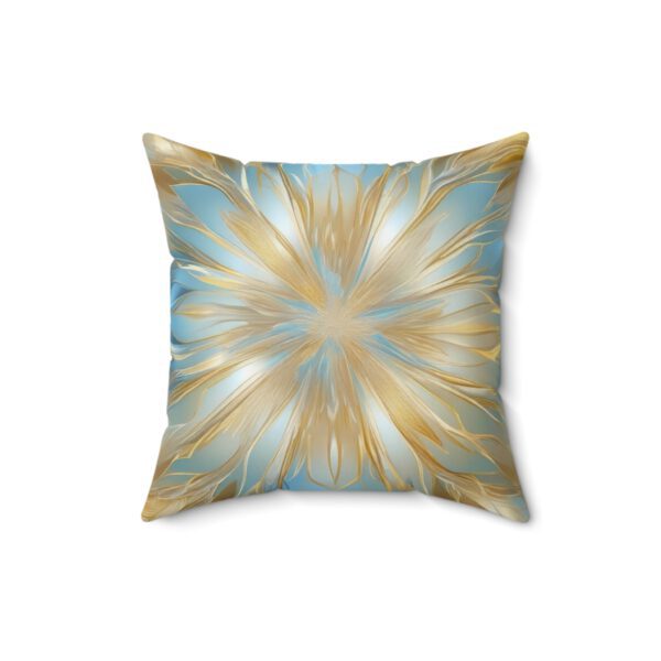 Spun Polyester Square Pillow, Christmas Crystal - Image 4