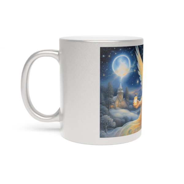 Metallic Mug (SilverGold) Angel Glow Christams Mug - Image 6