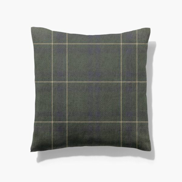 Dark Green Scottish Tartan ,Woven Pillows