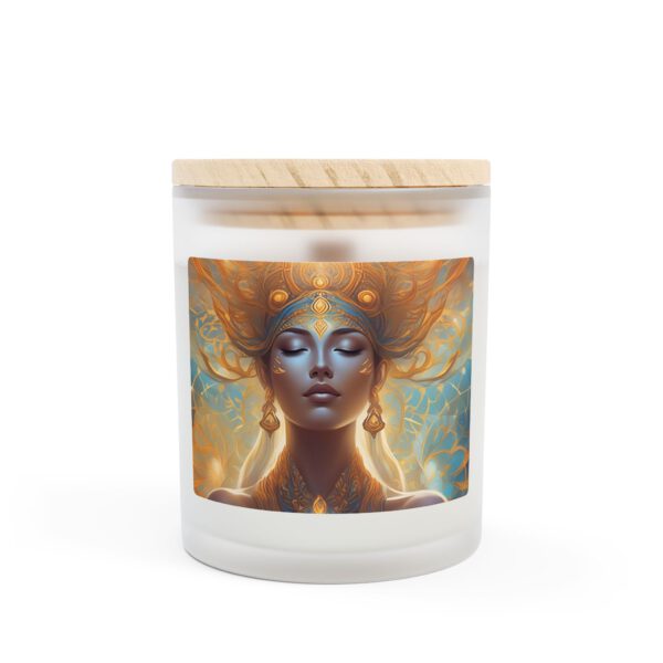 Mystical Goddess Frosted Glass Candle - 11oz Aromatherapy Decor for Relaxation & Gift Giving