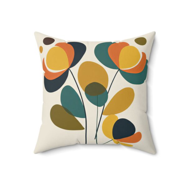 Vintage Floral Faux Suede Pillow - Cozy Home Decor