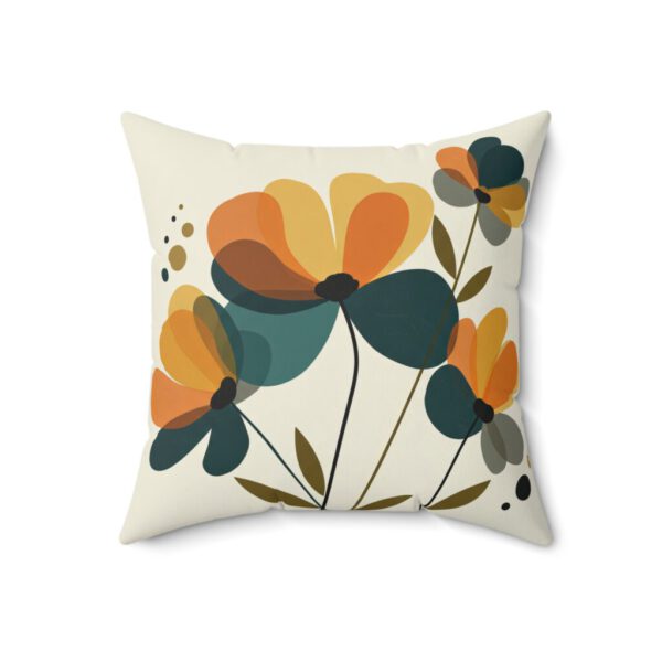 Elegant Floral Faux Suede Pillow – Cozy & Stylish Home Décor Accent