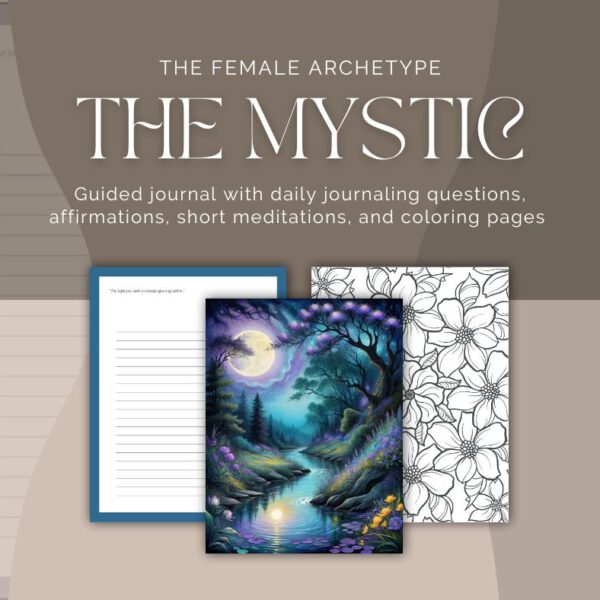 Female Archetype The Mystic, Guided journal