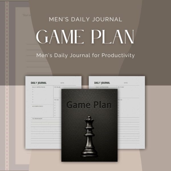 Game Plan, Men's Daily journal for Productivity