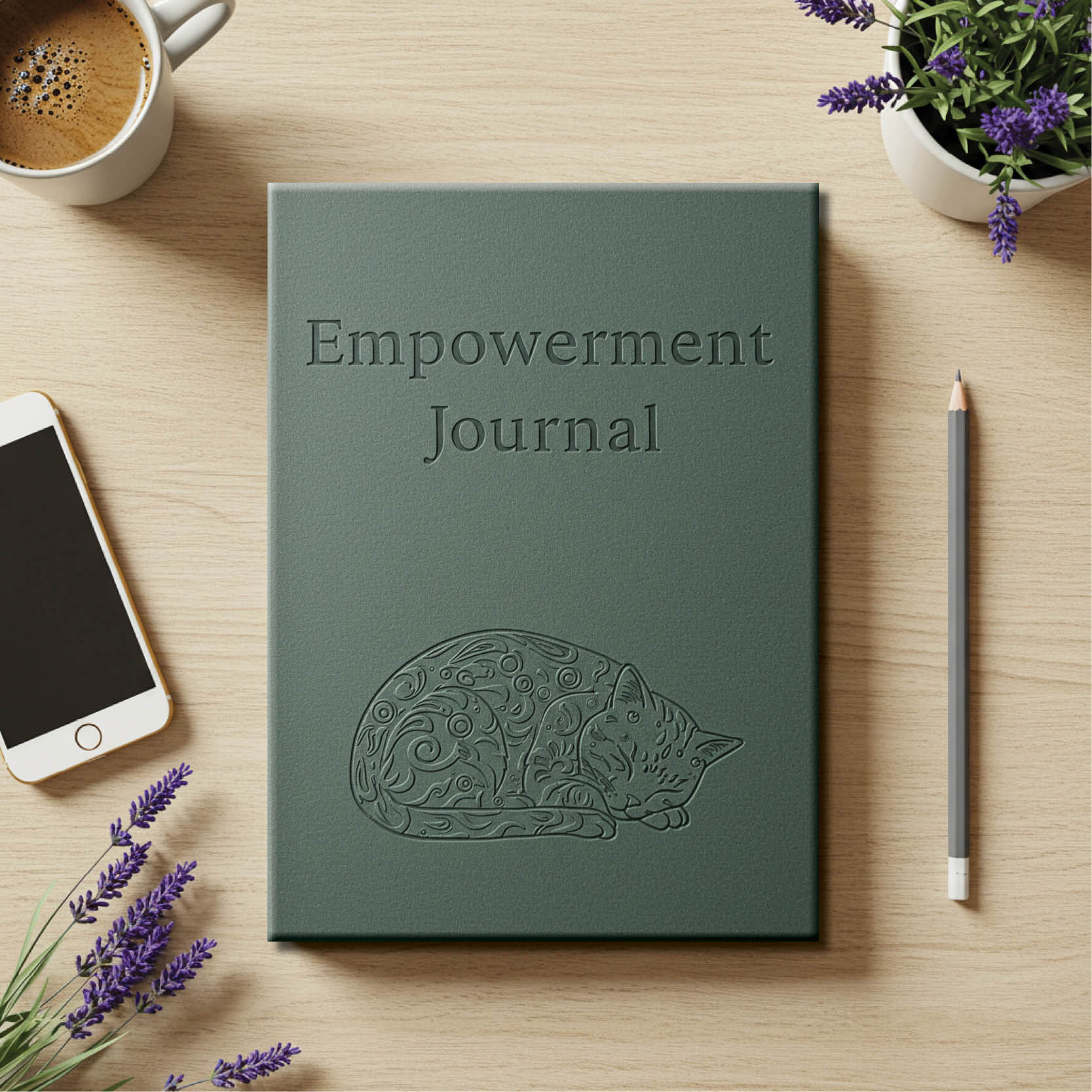 empowerment guided journal mock-ups sensus studio