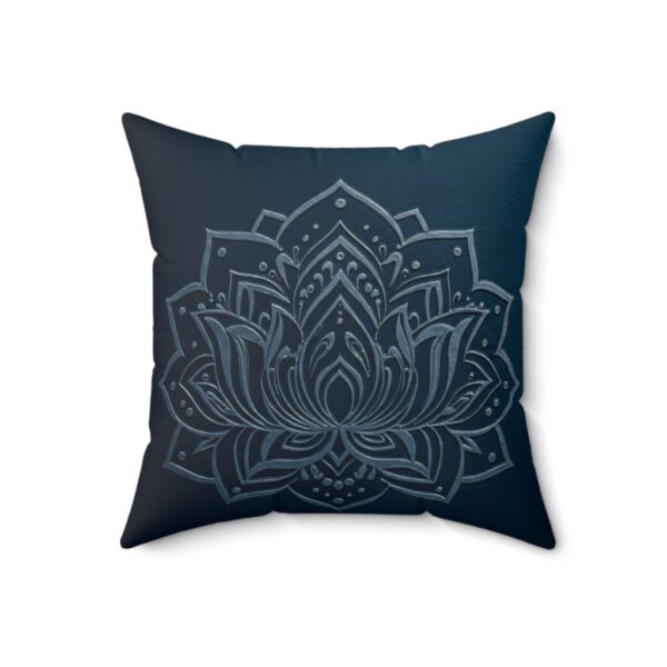 Lotus Flower Faux Suede Pillow Home Sanctuary Meditation Cushion Gift for Female Archetype Yoga Room Pillows gift for him