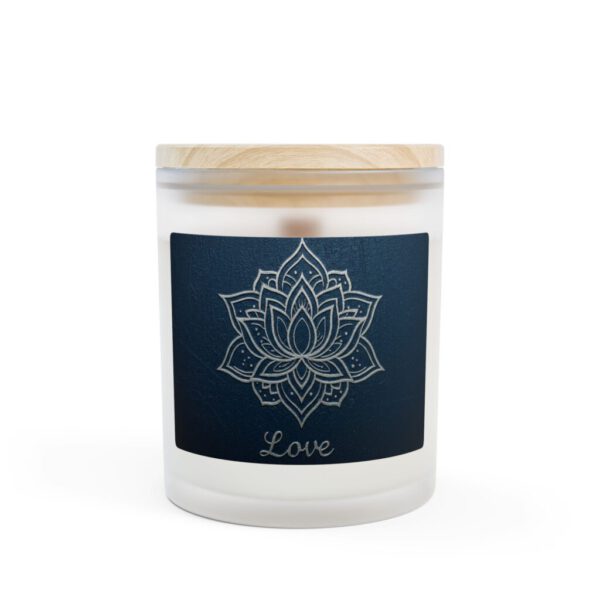 Love-Inspired Frosted Glass Candle, 11oz | Relaxing Gift for Home Decor, Mindfulness, Anniversary, Birthday, Wedding