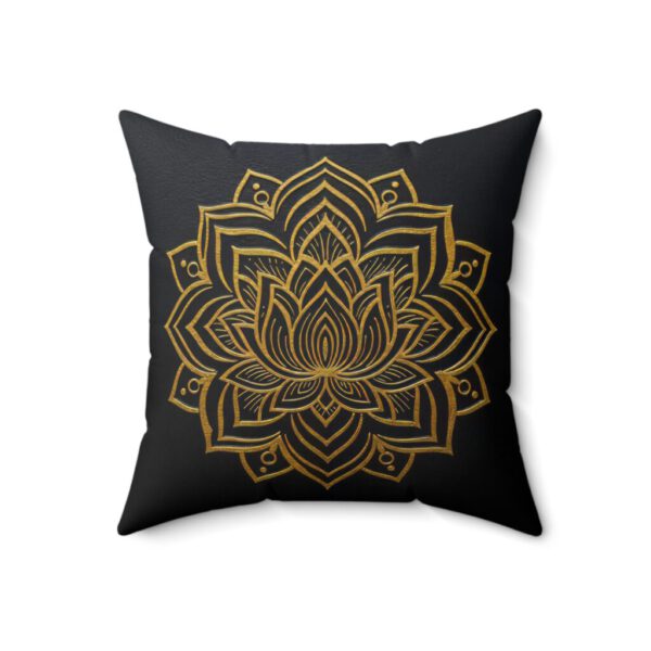 Mandala Pillow  Home Sanctuary Meditation Cushion  Lotus Flower Cushion Cozy Living Room Accent Gift for Yoga Lovers