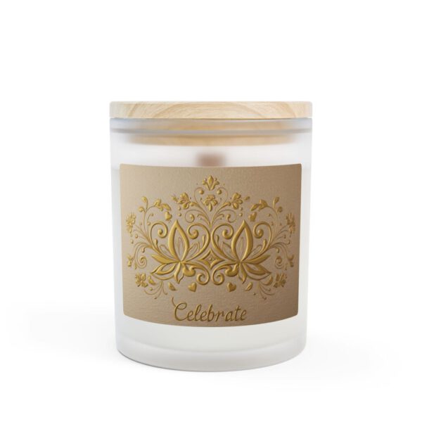 Elegant Frosted Glass Scented Candle - Celebrate Life Events, Aromatherapy Gift, Home Decor, Wedding Favor, Relaxation Essential